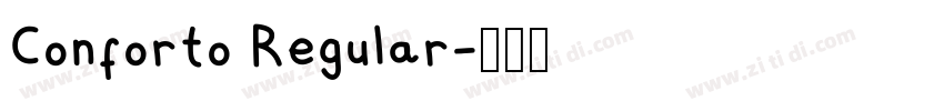 Conforto Regular字体转换